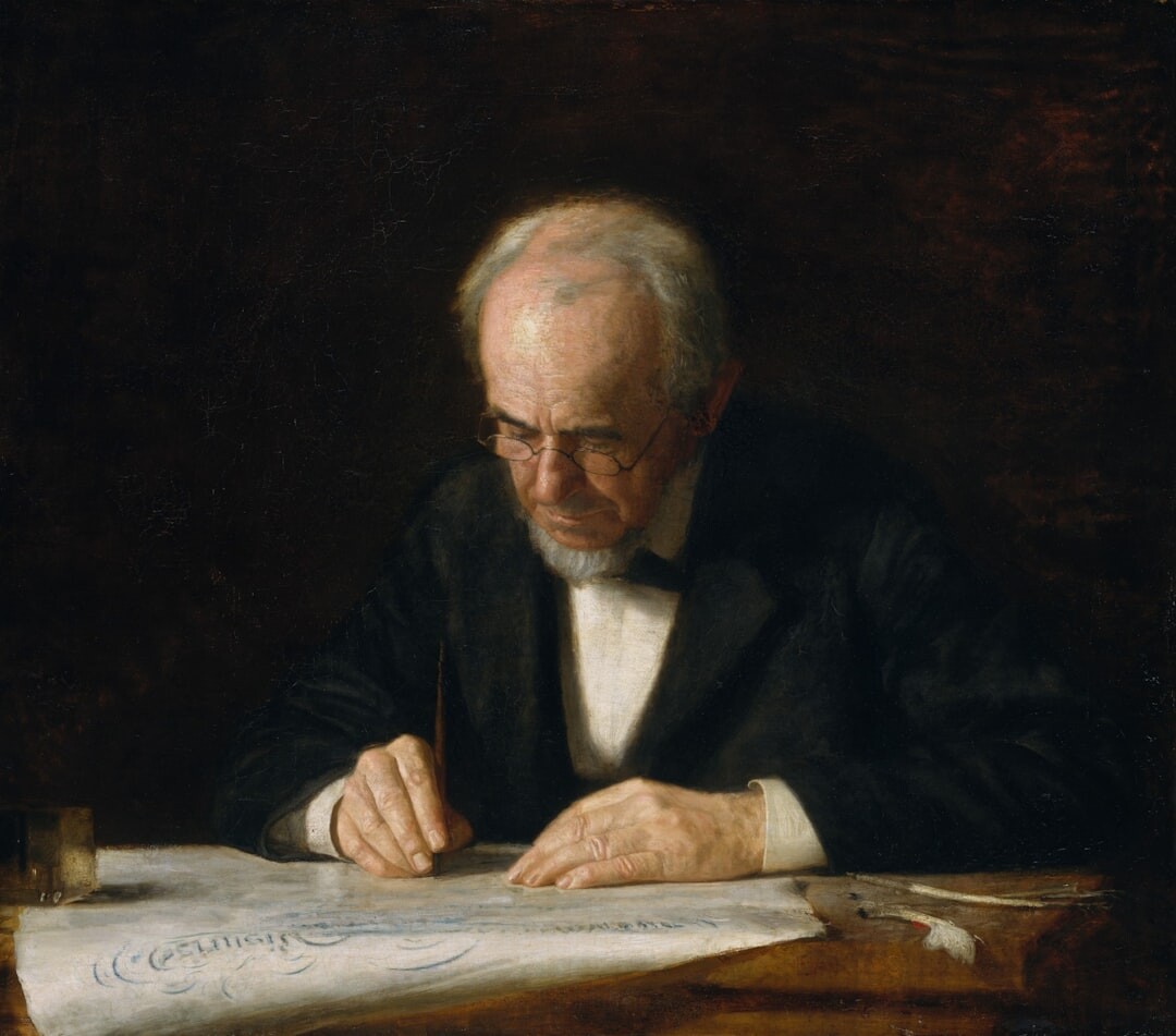writer at desk