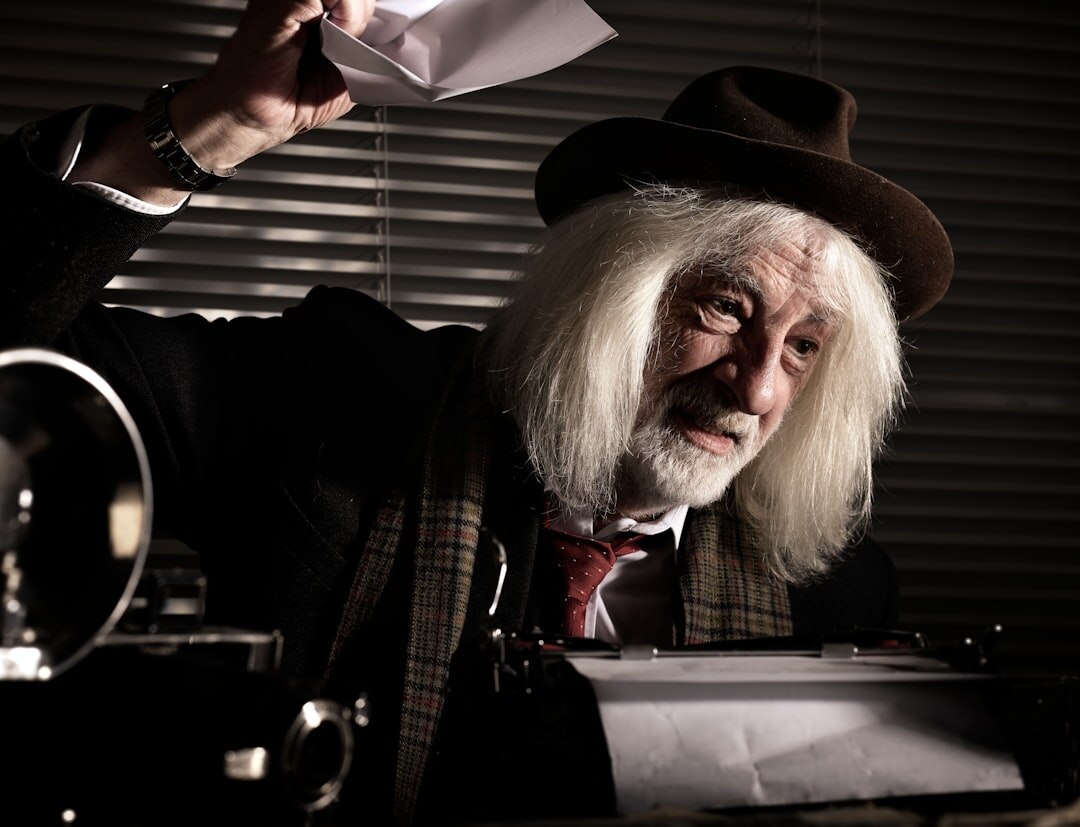 detective investigating clues
