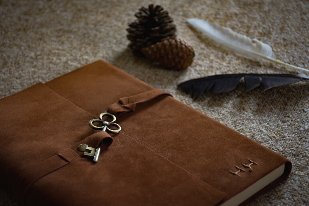 mystery writer notebook with secrets