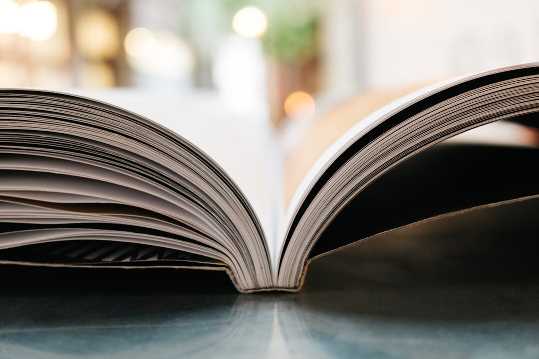 mystery novel open book